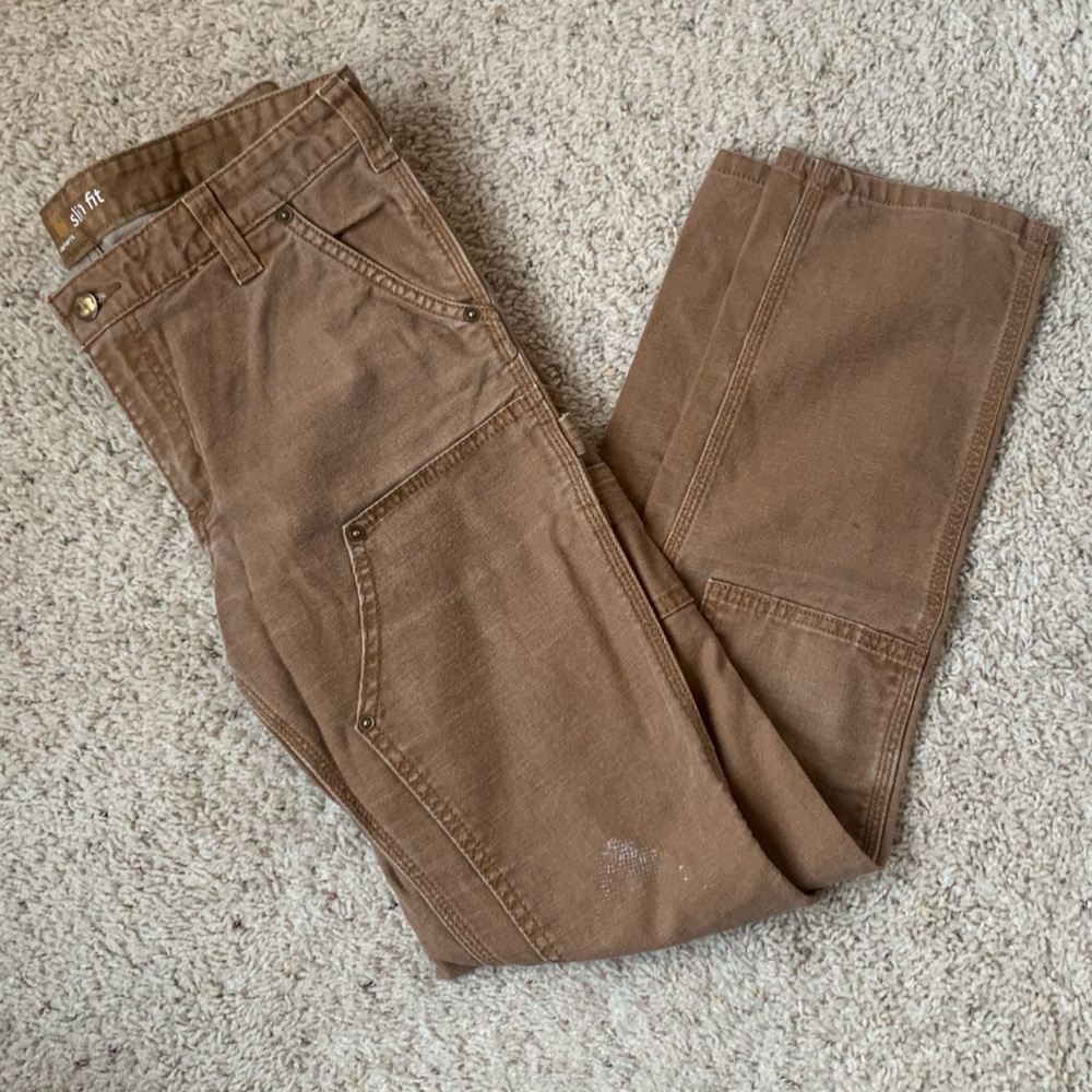 Distressed Carhartt skinny work pant